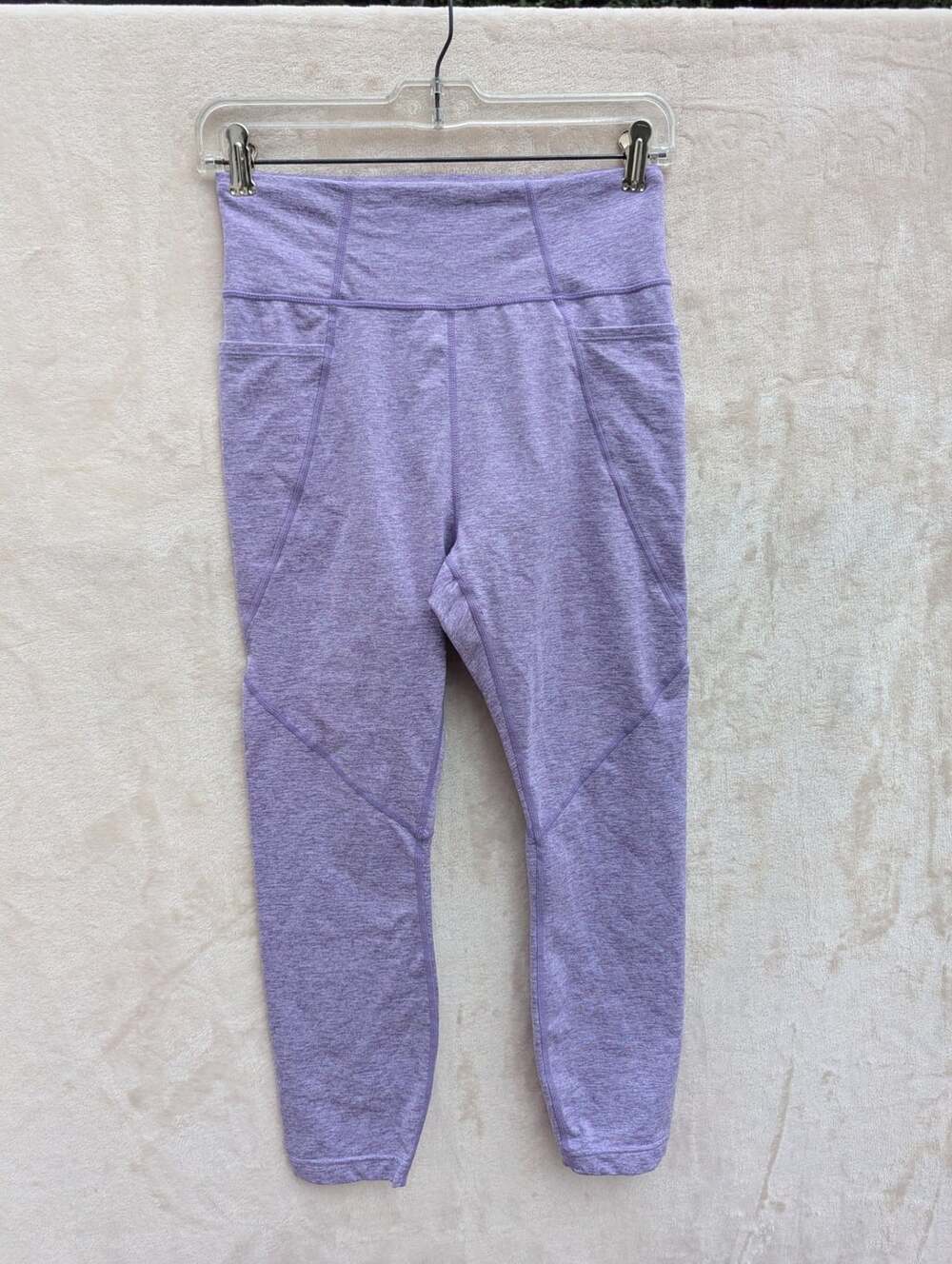 JoyLab Heathered Purple High Rise 7/8 Leggings with Pockets Small